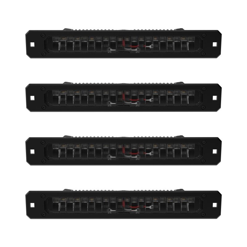 KC HiLiTES Platform One Profile 10in. SideCast Flush Mount Lights (Does Not Include Rack)