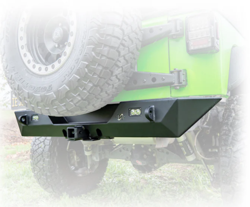 Turn Offroad 2007-2018 Jeep JK Rear Bumper with Hitch and Lights