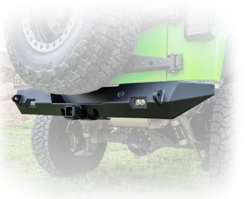 Turn Offroad 2007-2018 Jeep JK Rear Bumper with Hitch and Lights
