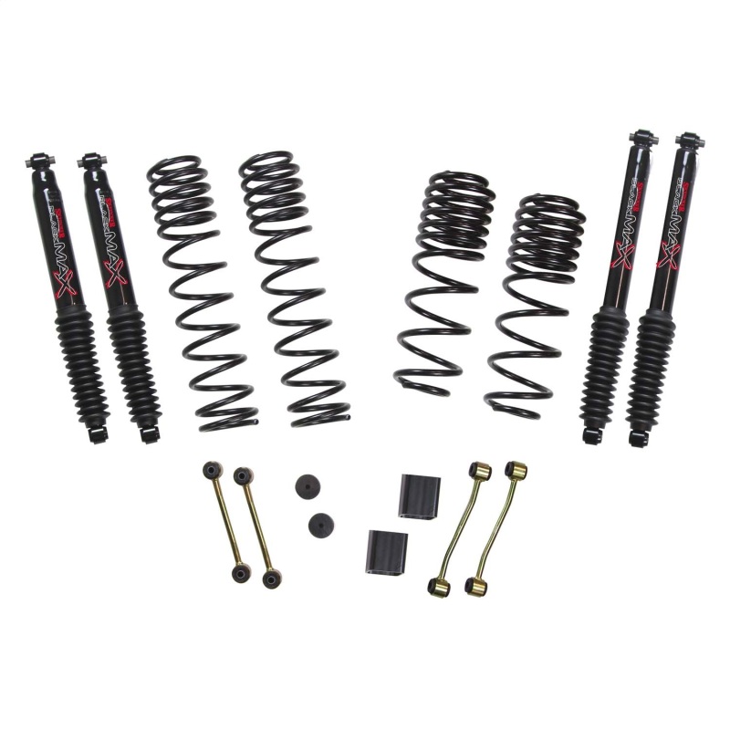 Skyjacker 21-23 Jeep Wrangler 4XE (JL) 4 Door Long Travel 2.5in Coil System w/ Black MAX Shocks