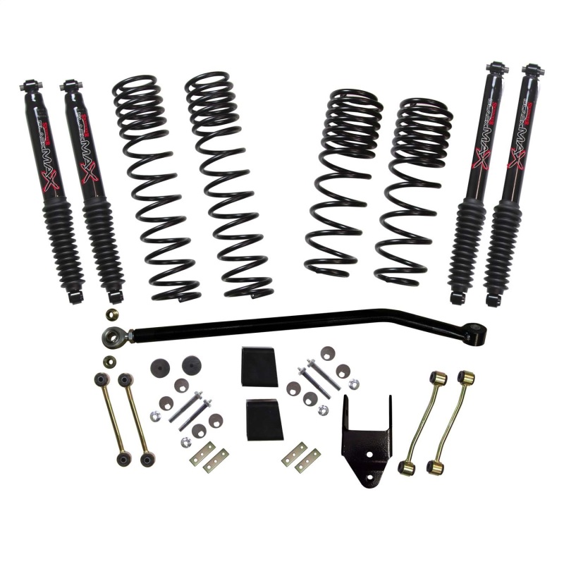 Skyjacker 21-23 Jeep Wrangler JL Non-Rubicon 4 Door LT 3.75in Coil System w/ Black MAX Shocks