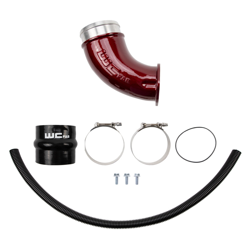Wehrli 01-04 Duramax LB7 4in High Flow Intake Horn - WCFab Red