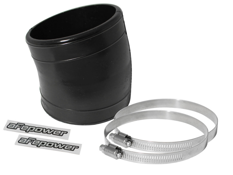 aFe Magnum FORCE Intake Coupling Kit (3-1/2 IN ID x 3 IN L x 15 Deg.) Elbow Coupler - Black