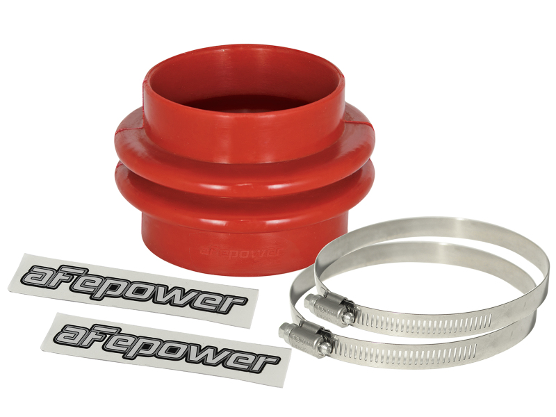 aFe Magnum FORCE Intake Coupling Kit (3-1/8 IN ID to 3 IN ID x 2-3/4 IN L) Straight Coupler - Red
