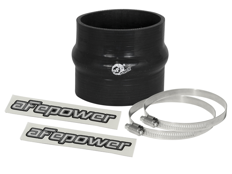 aFe Magnum FORCE Intake Coupling Kit (3-1/4IN ID to 3-1/8IN ID x 3IN L)Straight Coupler w Hump Black