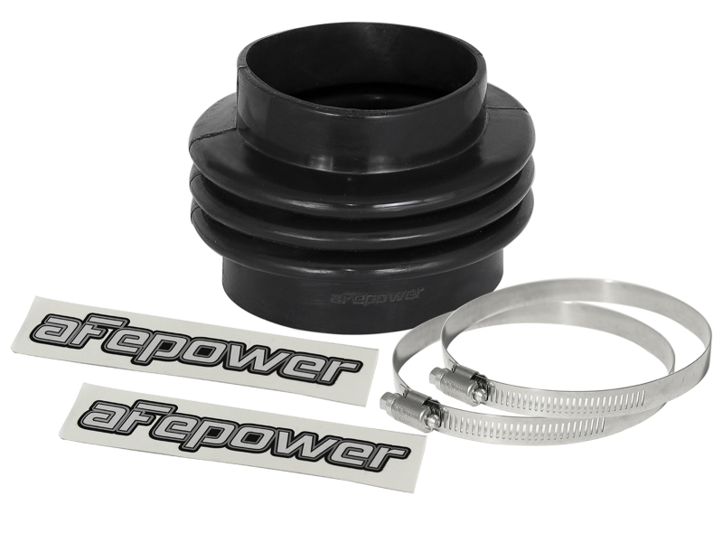 aFe Magnum FORCE Intake Coupling Kit (3-1/2 IN ID to 4 IN ID x3-1/2 IN L) Straight Bellow- Black