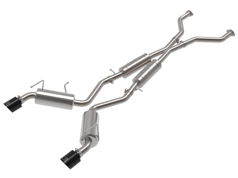 aFe Takeda Cat-Back Exhaust System Nissan 370Z 09-20 V6-3.7L- Black Tip