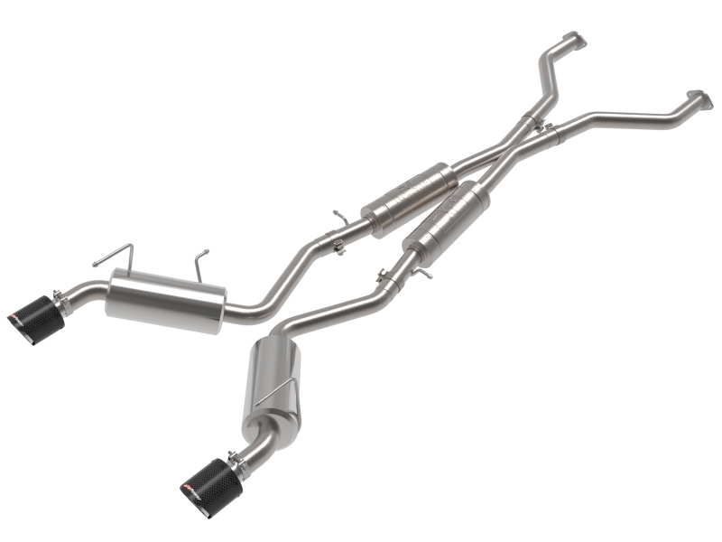 aFe Takeda Cat-Back Exhaust System Nissan 370Z 09-20 V6-3.7L- Carbon Tip