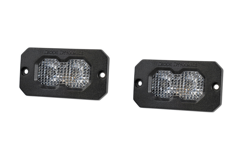 Diode Dynamics C2 2.0 Pro White Flood Flush RBL (Pair)