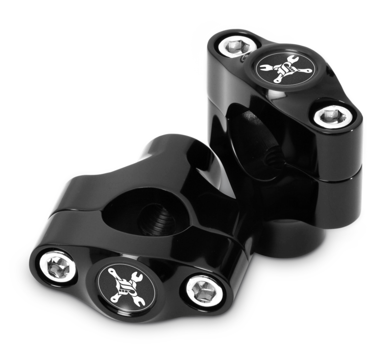 Burly Brand Hawk Riser Clamp for 1in Bar, Set - Black