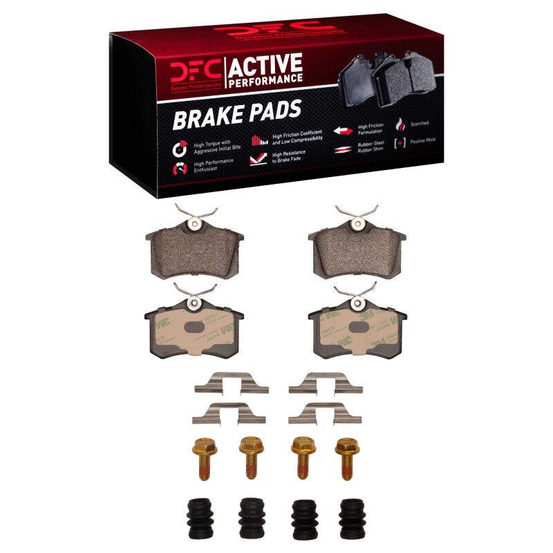 DFC 99-08 Audi A6 Quattro Rear Active Performance Pads and Hardware Kit
