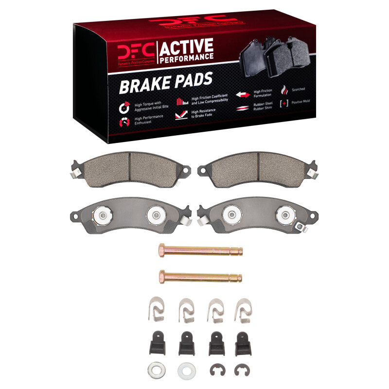 DFC 85-04 Chevrolet Camaro Front Active Performance Pads and Hardware Kit