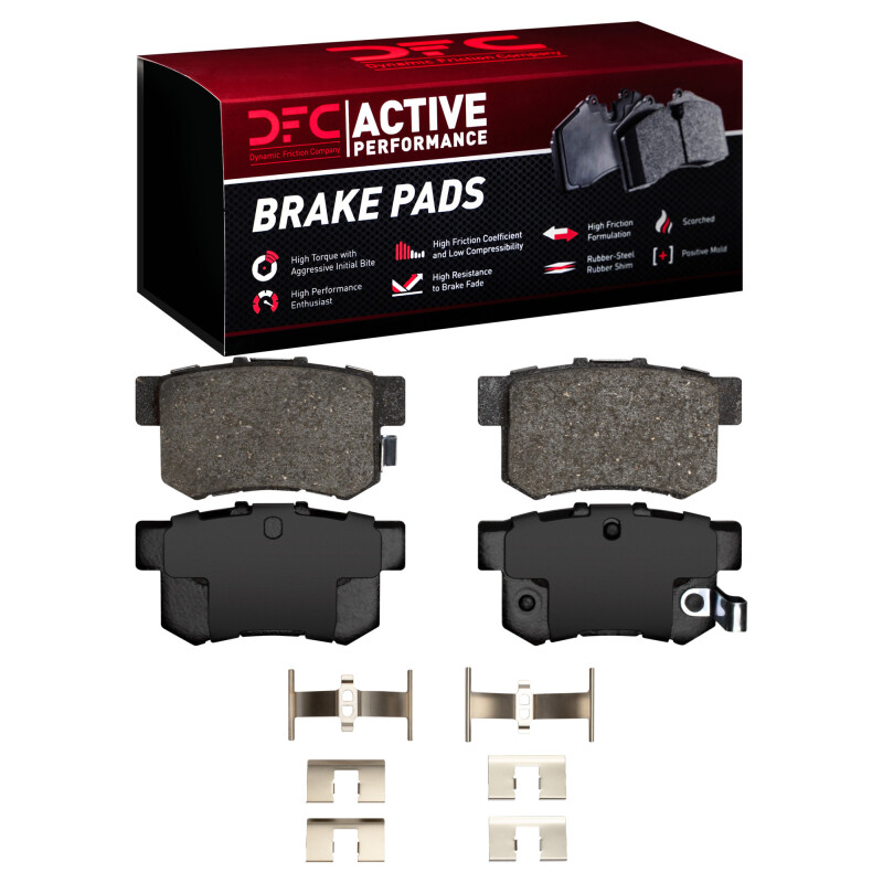 DFC 97-02 Acura CL Rear Active Performance Pads and Hardware Kit