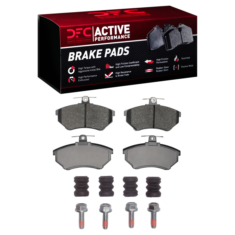 DFC 84-02 Audi Coupe Front Active Performance Pads and Hardware Kit