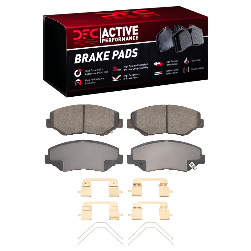 DFC 05-16 Acura ILX Front Active Performance Pads and Hardware Kit