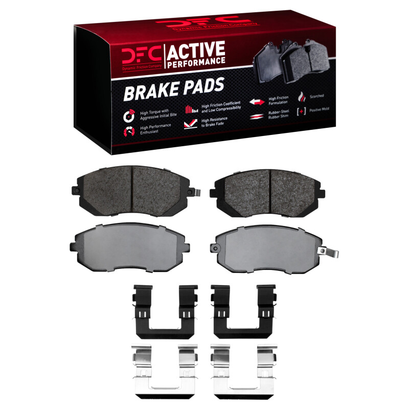 DFC 02-12 Saab 9-2X Front Active Performance Pads and Hardware Kit