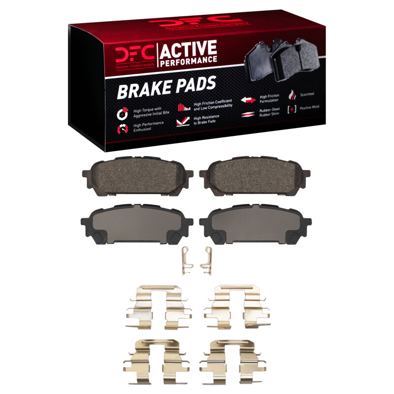 DFC 03-08 Saab 9-2X Rear Active Performance Pads and Hardware Kit