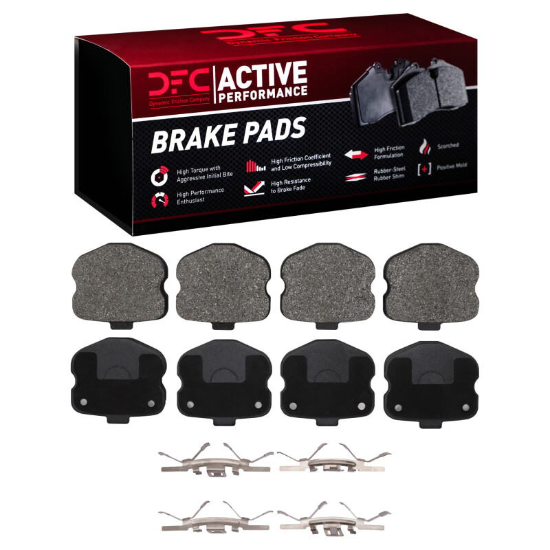 DFC 06-13 Chevrolet Corvette Rear Active Performance Pads and Hardware Kit