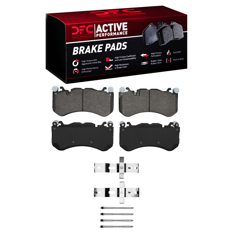 DFC 07-25 Audi RS7 Front Active Performance Pads and Hardware Kit