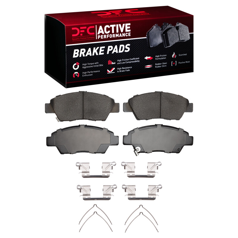 DFC 09-20 Honda City (Mexico) Front Active Performance Pads and Hardware Kit
