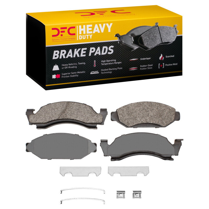 DFC 73-85 Ford E-150 Econoline Club Wagon Front Heavy Duty Pads and Hardware Kit