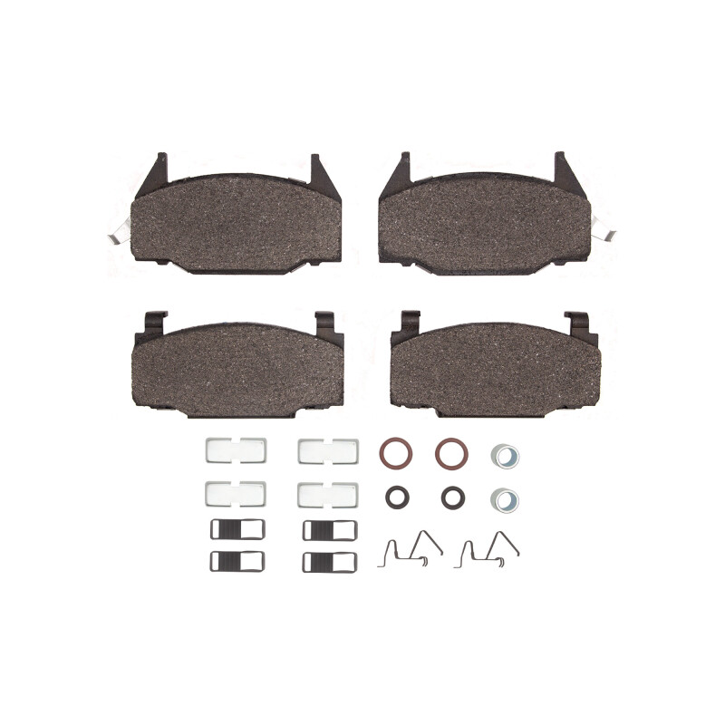 DFC 76-79 Chevrolet Chevette Front 3000 Semi-Metallic Brake Pads and Hardware Kit