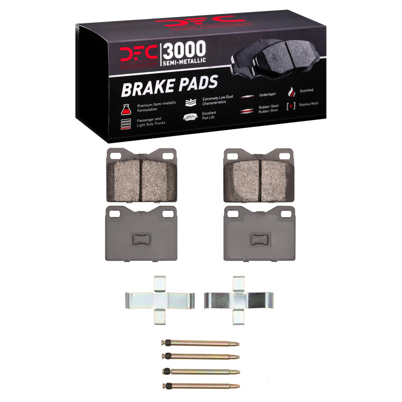 DFC 74-77 Audi 100 Series Front 3000 Semi-Metallic Brake Pads and Hardware Kit