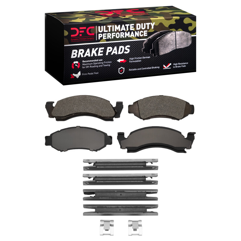 DFC 86-93 Ford Bronco Front Ultimate Duty Performance Brake Pads and Hardware Kit