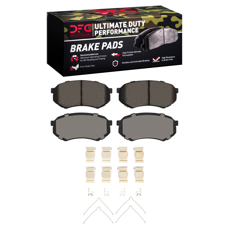 DFC 89-04 Mitsubishi Fuso FE Front Ultimate Duty Performance Brake Pads and Hardware Kit