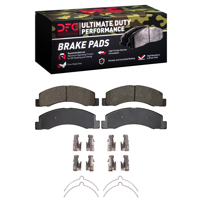 DFC 99-05 Ford F-250 4WD (Super Duty) Front Ultimate Duty Performance Brake Pads and Hardware Kit
