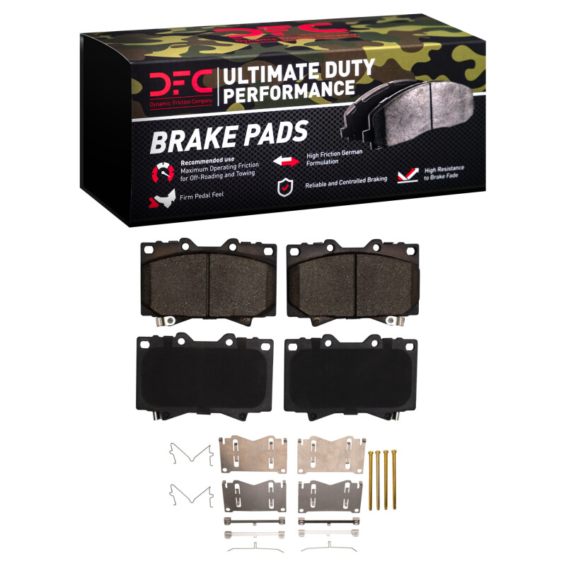 DFC 98-07 Lexus LX470 Front Ultimate Duty Performance Brake Pads and Hardware Kit