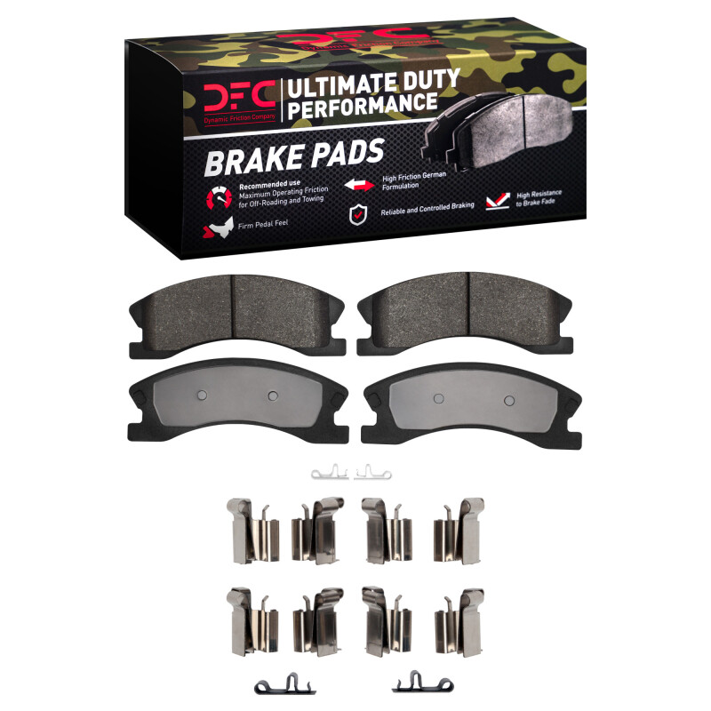 DFC 99-04 Jeep Grand Cherokee Front Ultimate Duty Performance Brake Pads and Hardware Kit