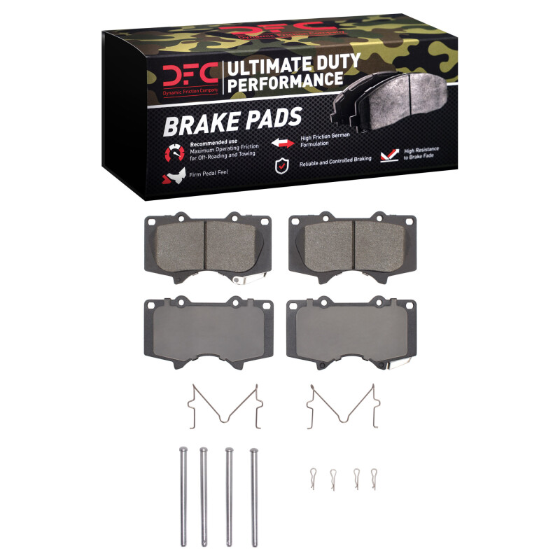 DFC 00-25 JAC Frison Front Ultimate Duty Performance Brake Pads and Hardware Kit