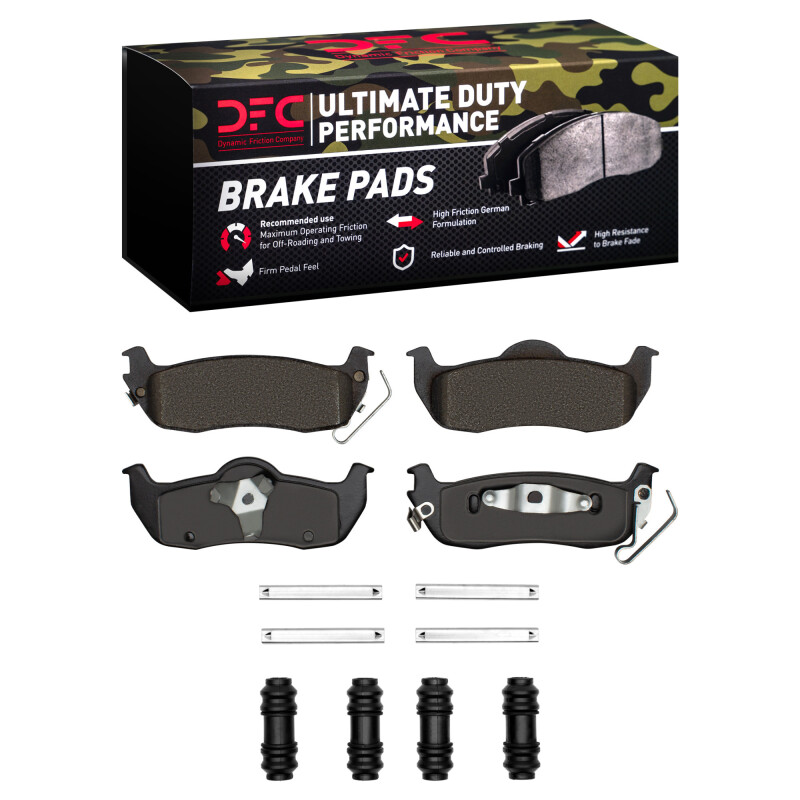 DFC 04-15 Infiniti QX56 Rear Ultimate Duty Performance Brake Pads and Hardware Kit