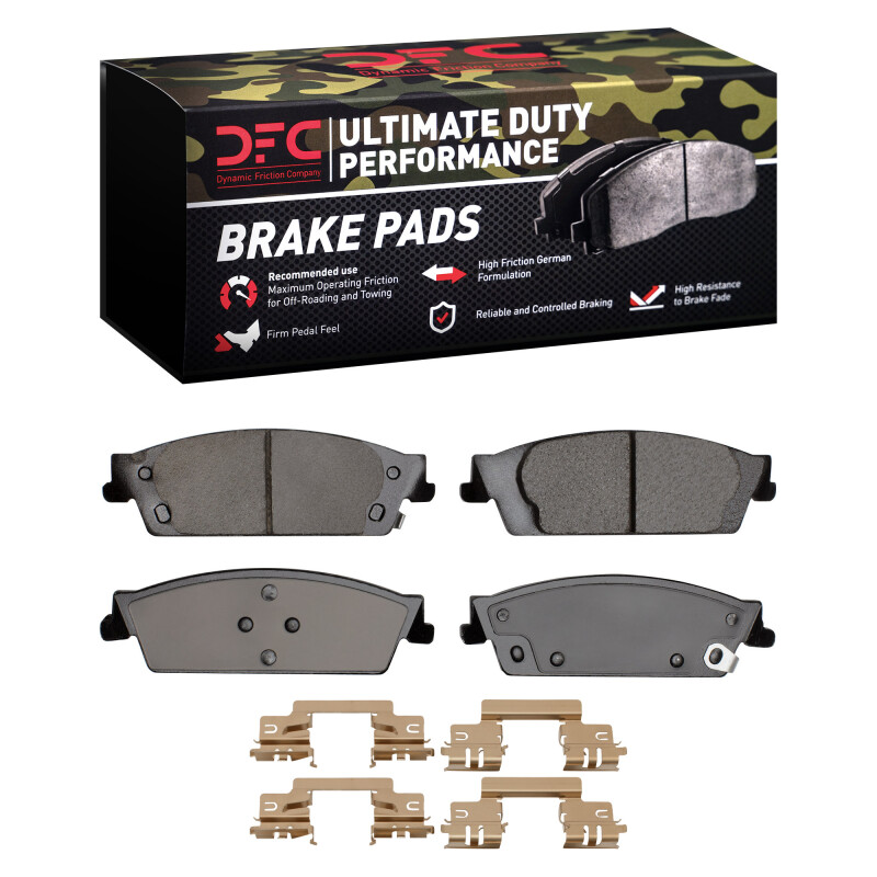 DFC 07-20 Cadillac Escalade EXT Rear Ultimate Duty Performance Brake Pads and Hardware Kit