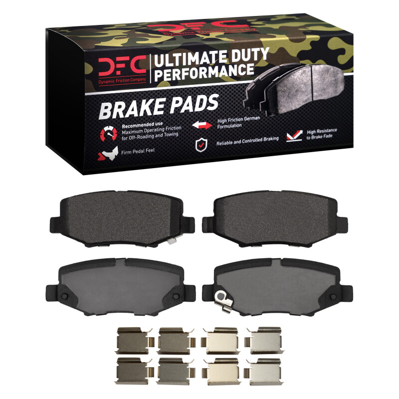 DFC 07-18 Dodge Nitro Rear Ultimate Duty Performance Brake Pads and Hardware Kit