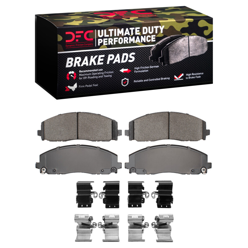 DFC 12-25 Chrysler Town & Country Front Ultimate Duty Performance Brake Pads and Hardware Kit