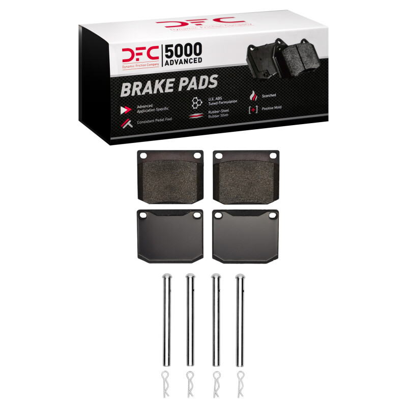 DFC 61-72 MG MGC Front 5000 Advanced Low Metallic Brake Pads and Hardware Kit