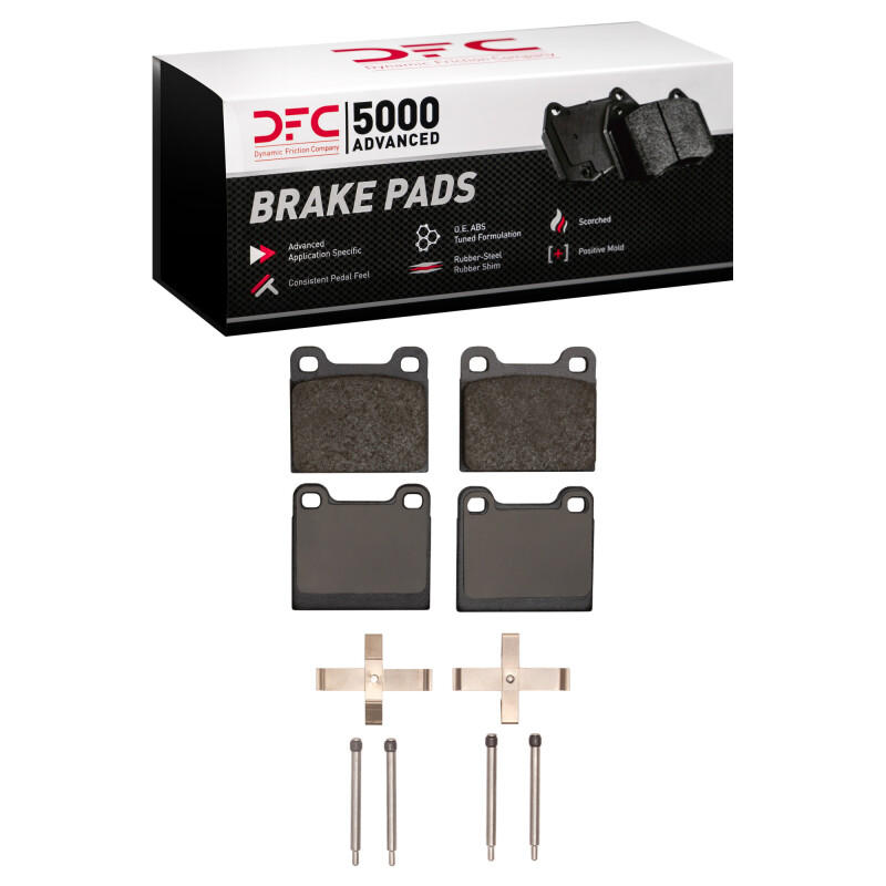 DFC 67-76 Porsche 912/911/914 Front 5000 Advanced Low Metallic Brake Pads and Hardware Kit