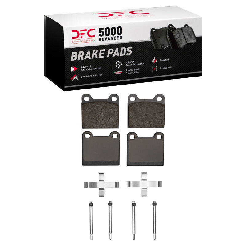 DFC 75-04 Volvo 760 Series Rear 5000 Advanced Low Metallic Brake Pads and Hardware Kit