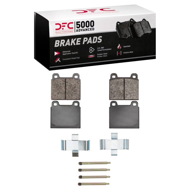 DFC 70-72 Mercedes-Benz 300SEL Front 5000 Advanced Low Metallic Brake Pads and Hardware Kit