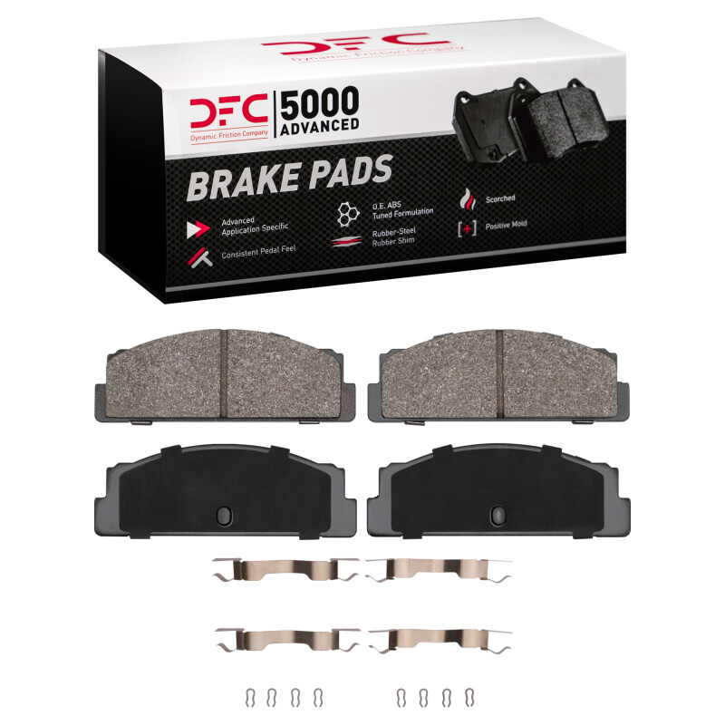 DFC 66-83 Fiat X-1/9 Rear 5000 Advanced Semi Metallic Brake Pads and Hardware Kit