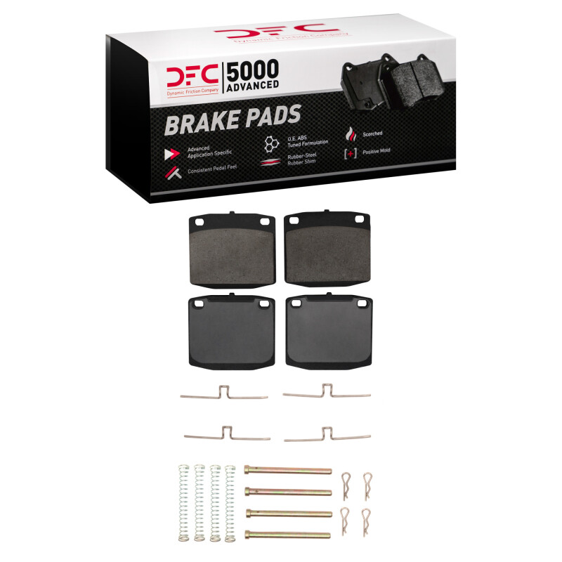 DFC 74-82 Honda Civic Front 5000 Advanced Ceramic Brake Pads and Hardware Kit