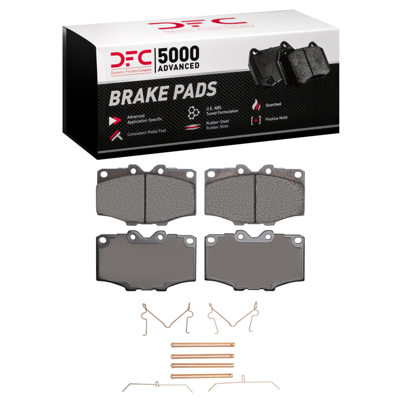 DFC 79-85 Toyota Pickup Front 5000 Advanced Ceramic Brake Pads and Hardware Kit