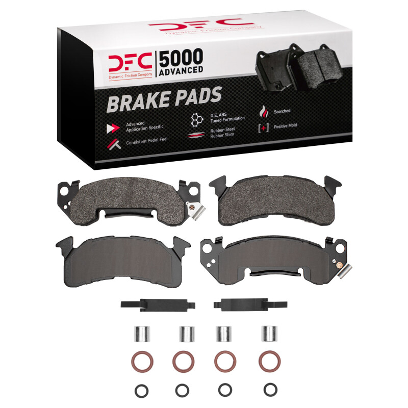 DFC 78-95 Chevrolet V20 & V2500 Suburban Front 5000 Advanced Semi Metallic Brake Pads & Hardware Kit