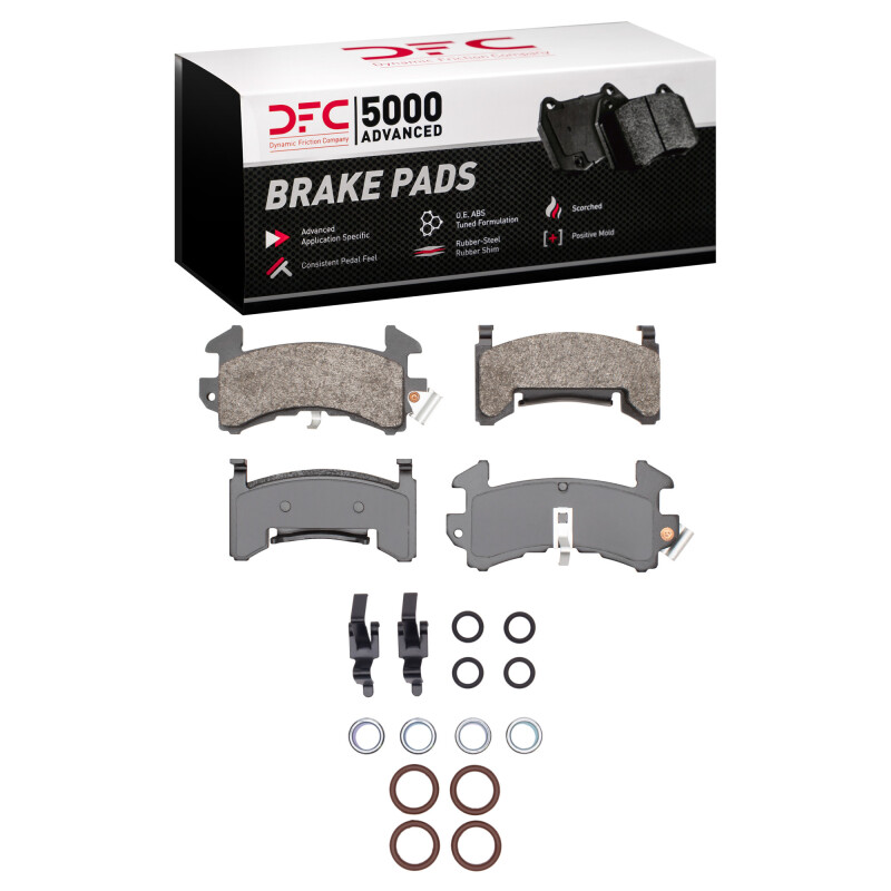DFC 78-02 Buick Century Front 5000 Advanced Semi Metallic Brake Pads and Hardware Kit