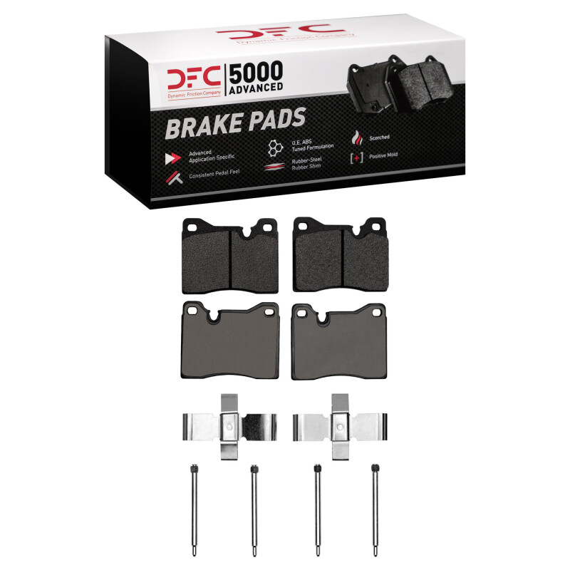DFC 76-86 BMW 630CSi Front 5000 Advanced Low Metallic Brake Pads and Hardware Kit