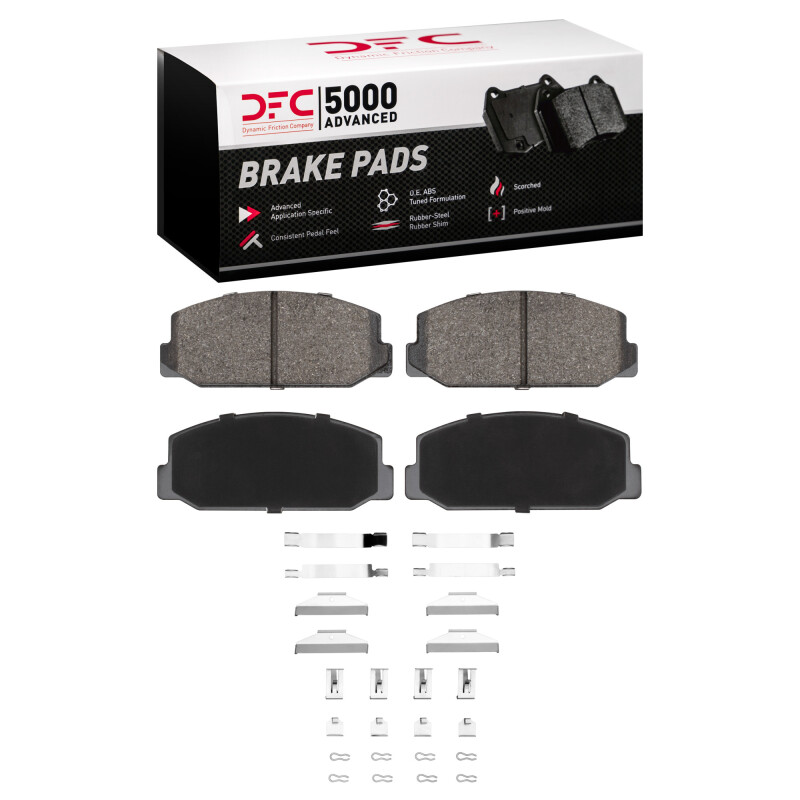 DFC 70-75 Toyota Carina Front 5000 Advanced Semi Metallic Brake Pads and Hardware Kit