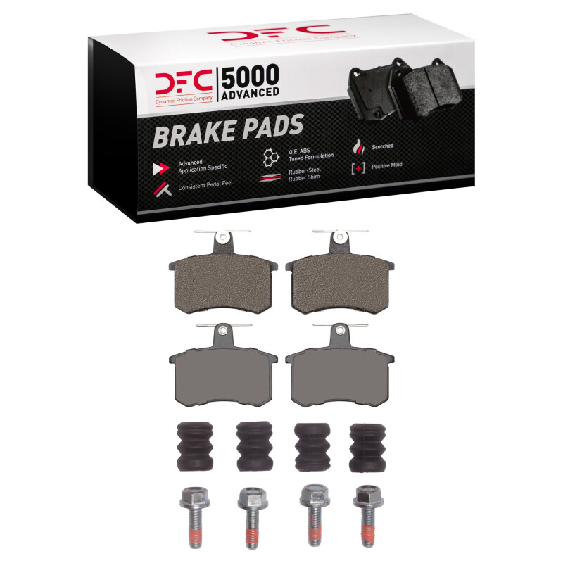 DFC 80-01 Alfa Romeo 164 Rear 5000 Advanced Low Metallic Brake Pads and Hardware Kit