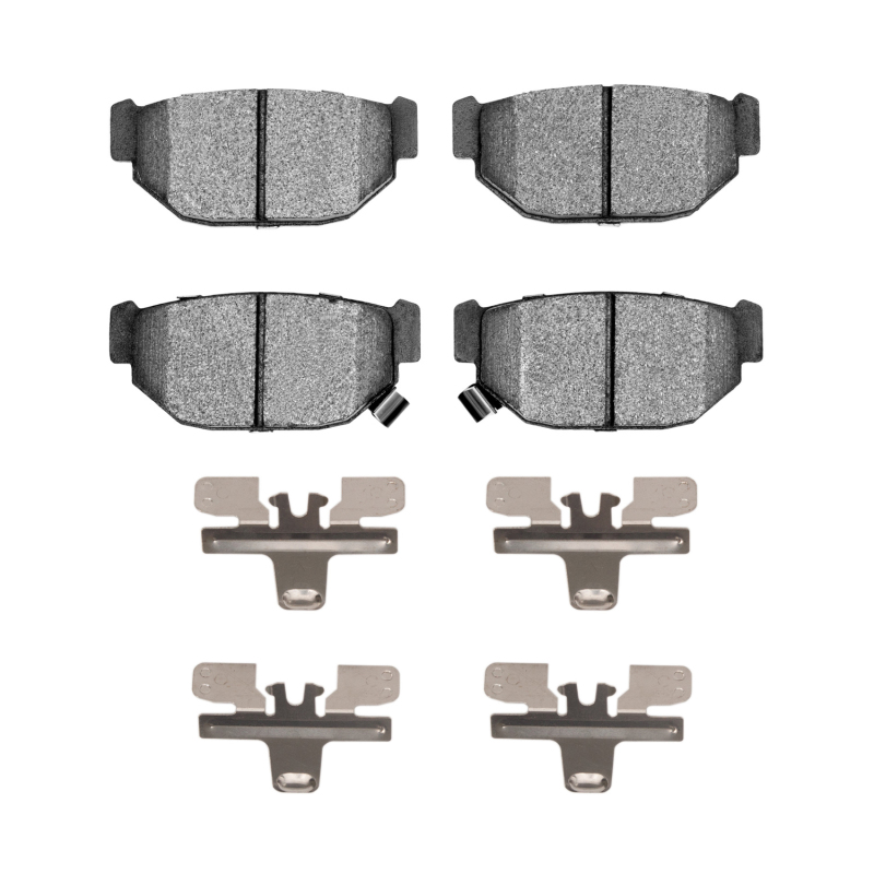 DFC 85-91 Subaru GL Rear 5000 Advanced Semi Metallic Brake Pads and Hardware Kit
